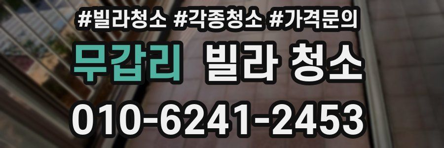 무갑리 빌라 청소