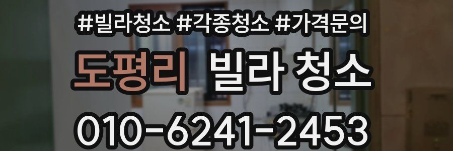 도평리 빌라 청소