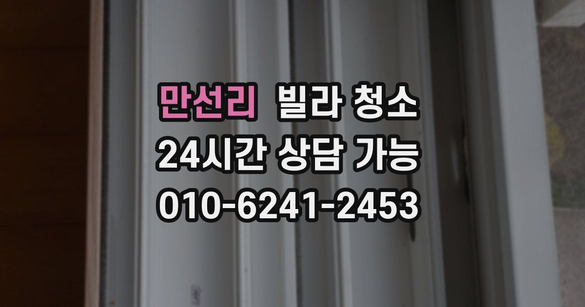 만선리 빌라 청소