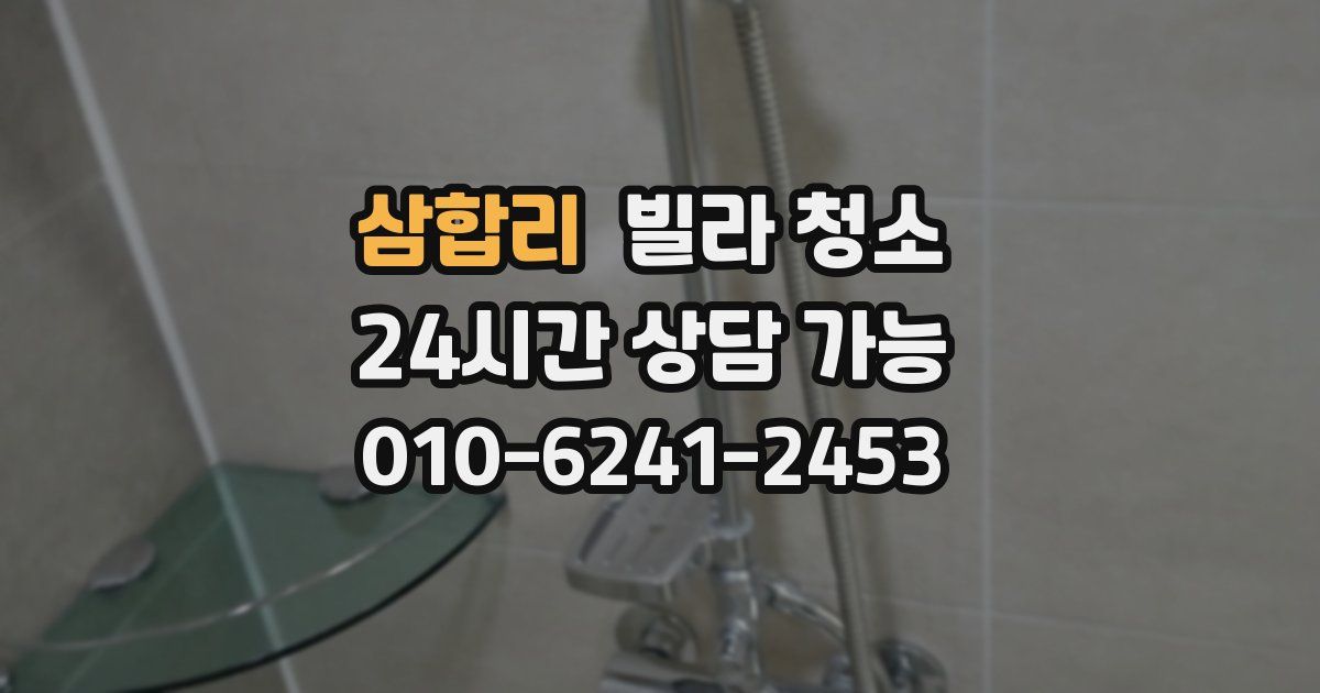 삼합리 빌라 청소