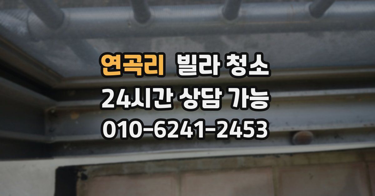 연곡리 빌라 청소