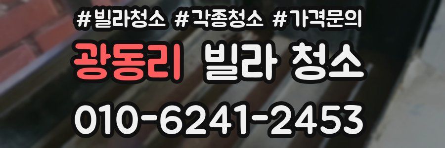 광동리 빌라 청소