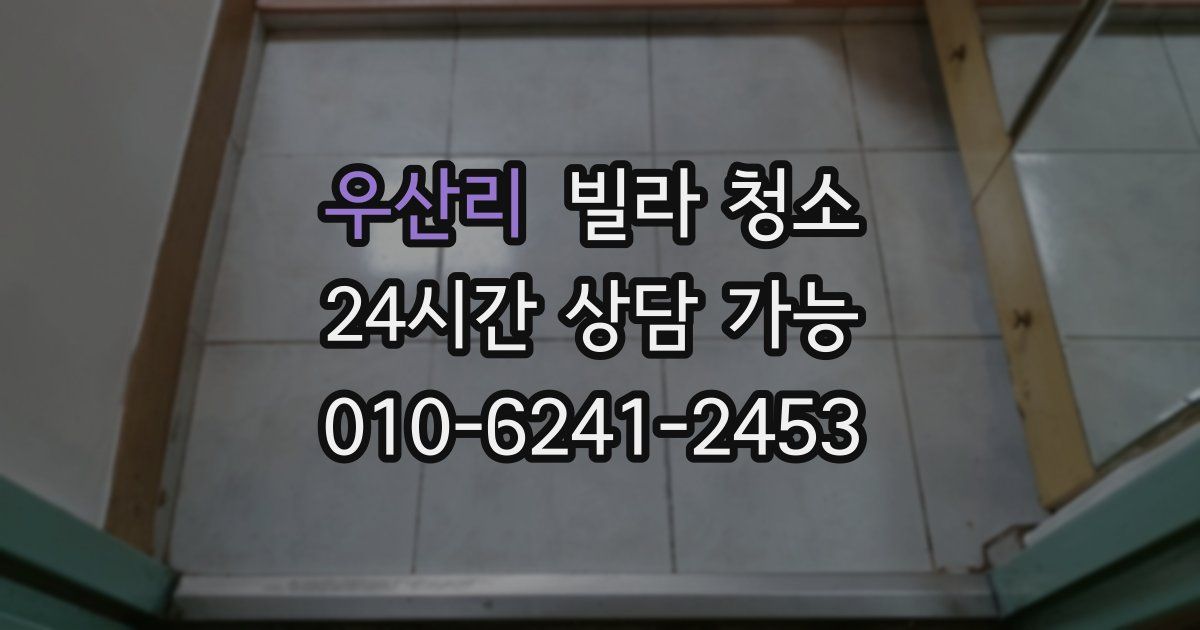 우산리 빌라 청소