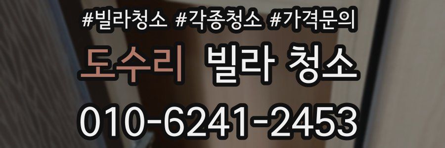 도수리 빌라 청소