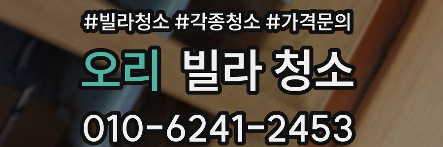 오리 빌라 청소