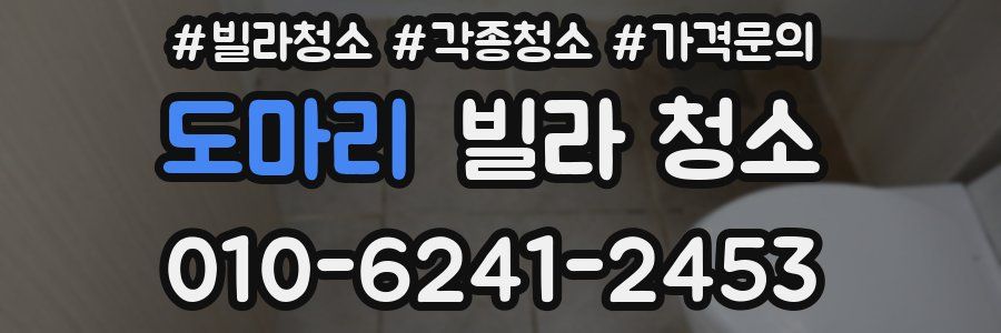도마리 빌라 청소