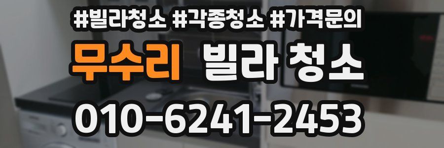 무수리 빌라 청소