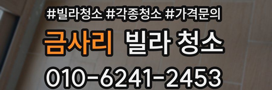 금사리 빌라 청소