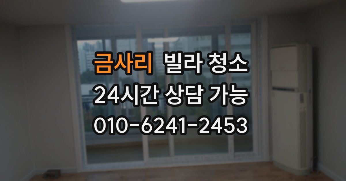 금사리 빌라 청소