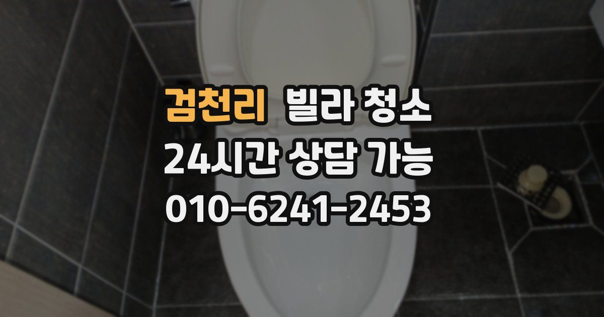 검천리 빌라 청소