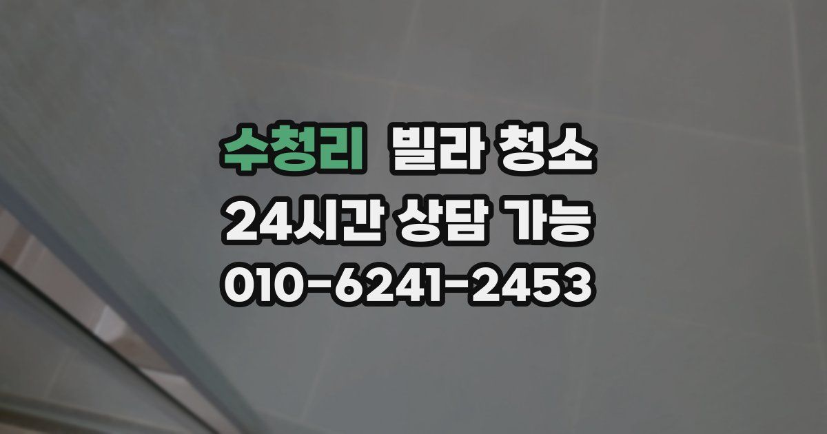 수청리 빌라 청소