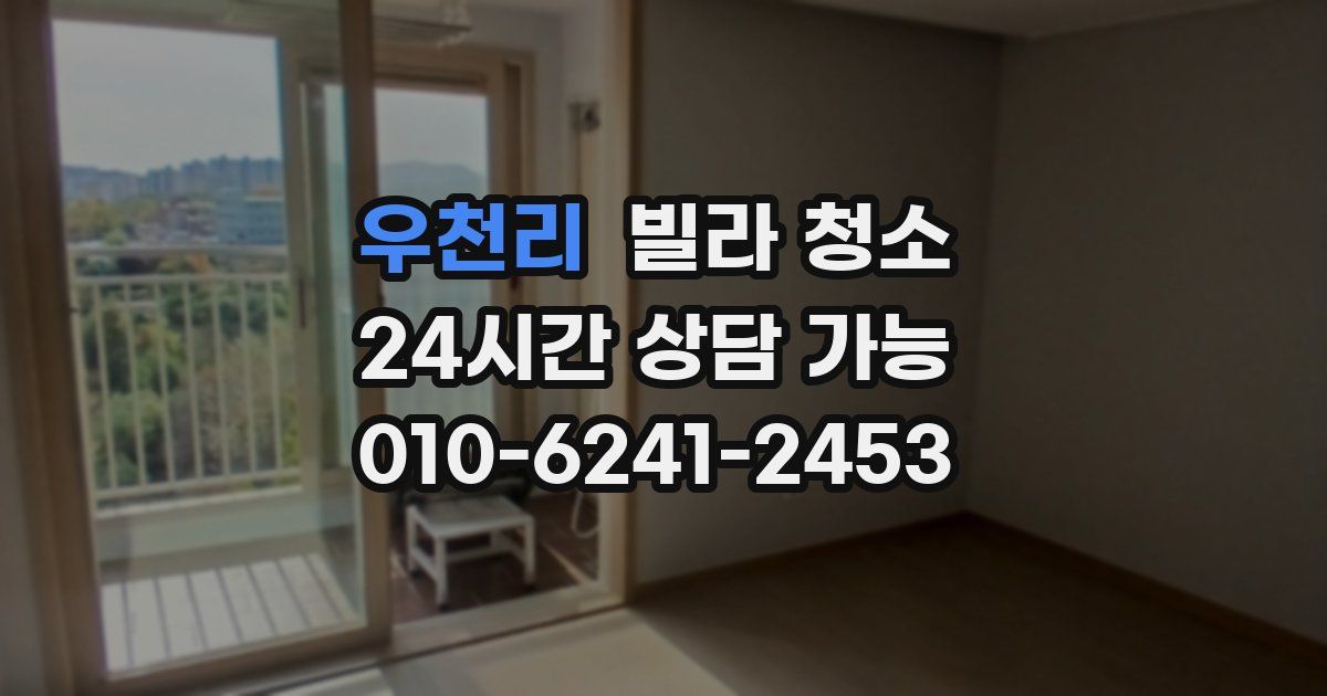 우천리 빌라 청소