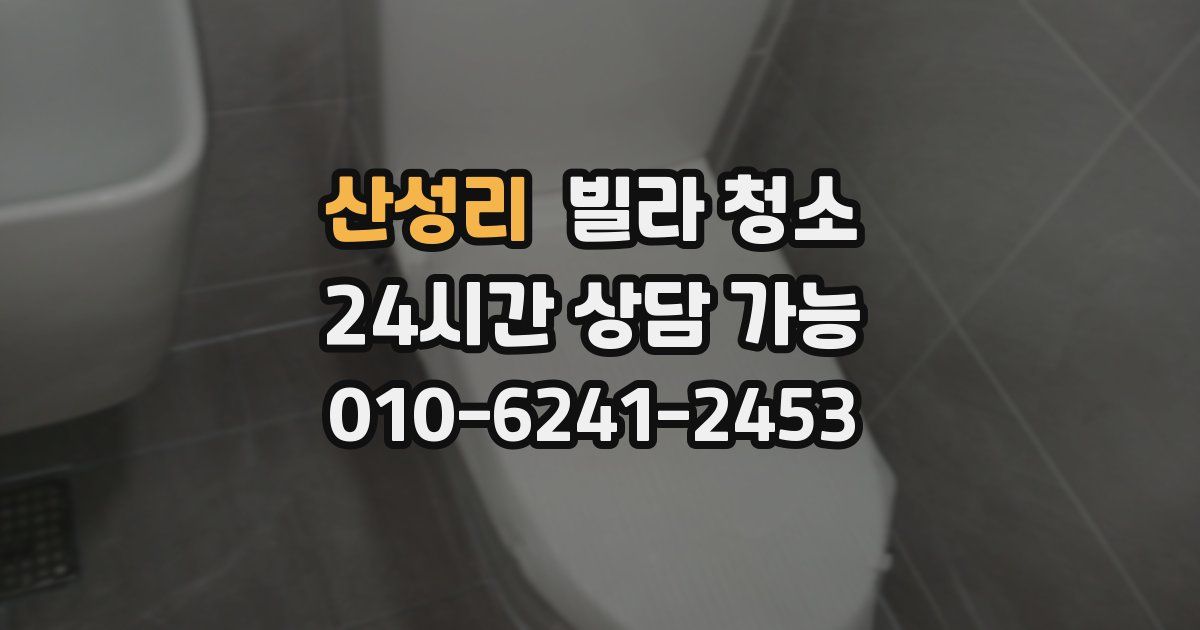 산성리 빌라 청소