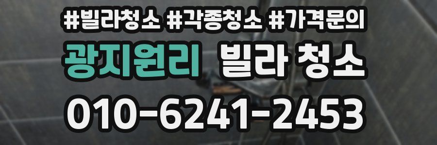 광지원리 빌라 청소