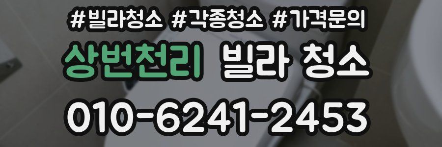 상번천리 빌라 청소