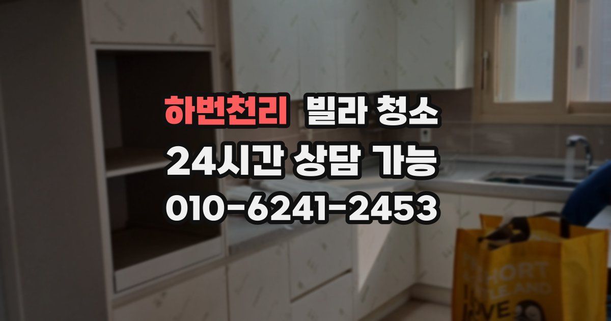 하번천리 빌라 청소