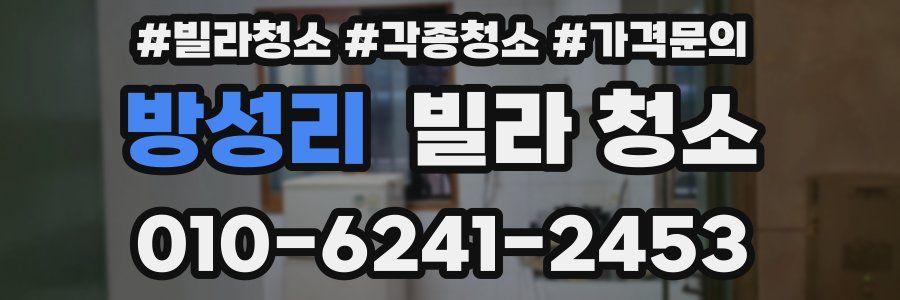 방성리 빌라 청소