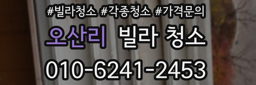 오산리 빌라 청소