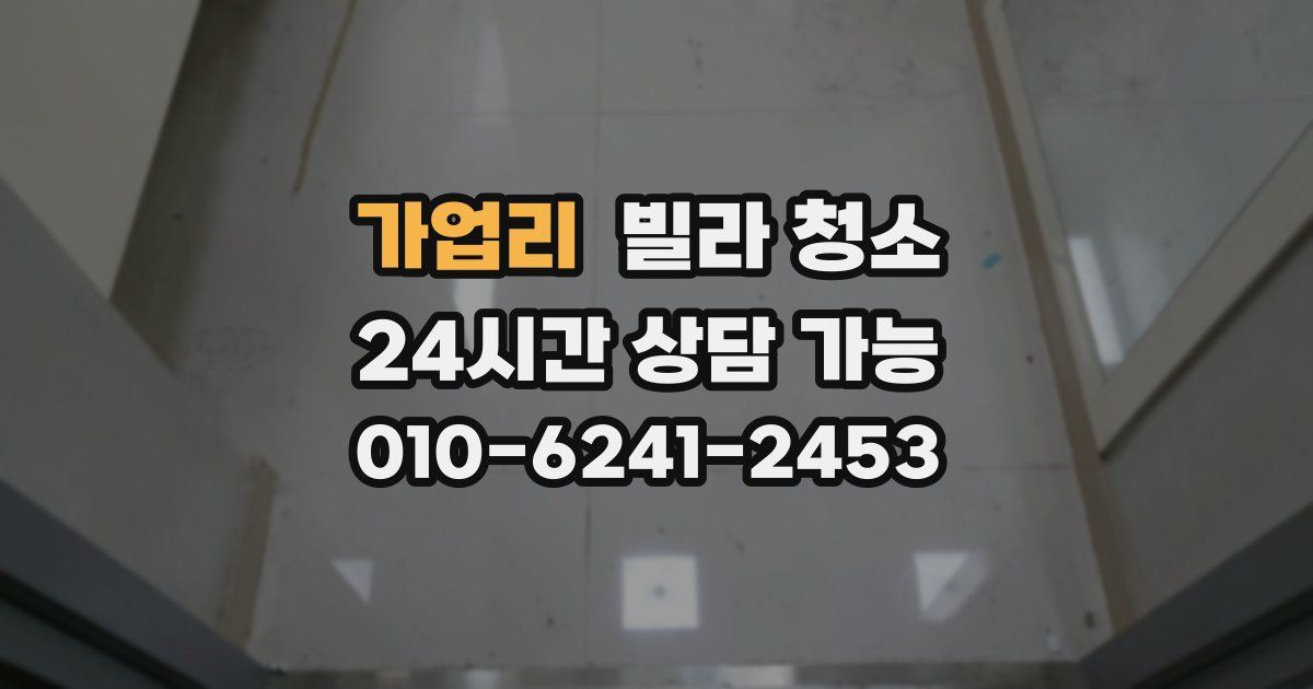 가업리 빌라 청소