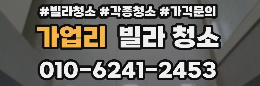 가업리 빌라 청소