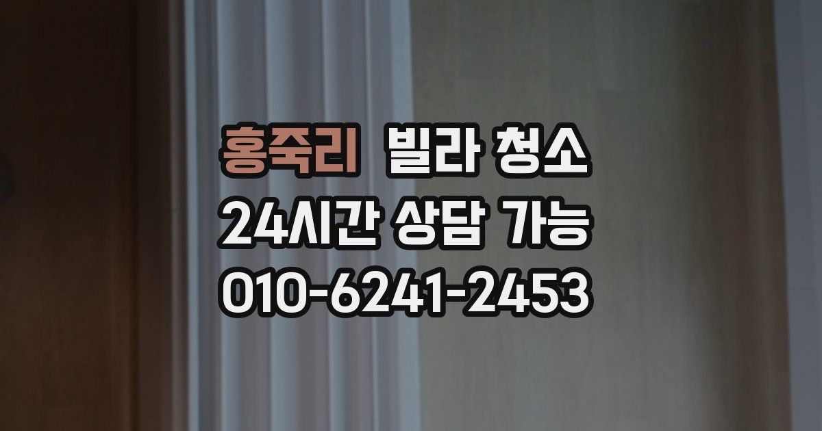 홍죽리 빌라 청소