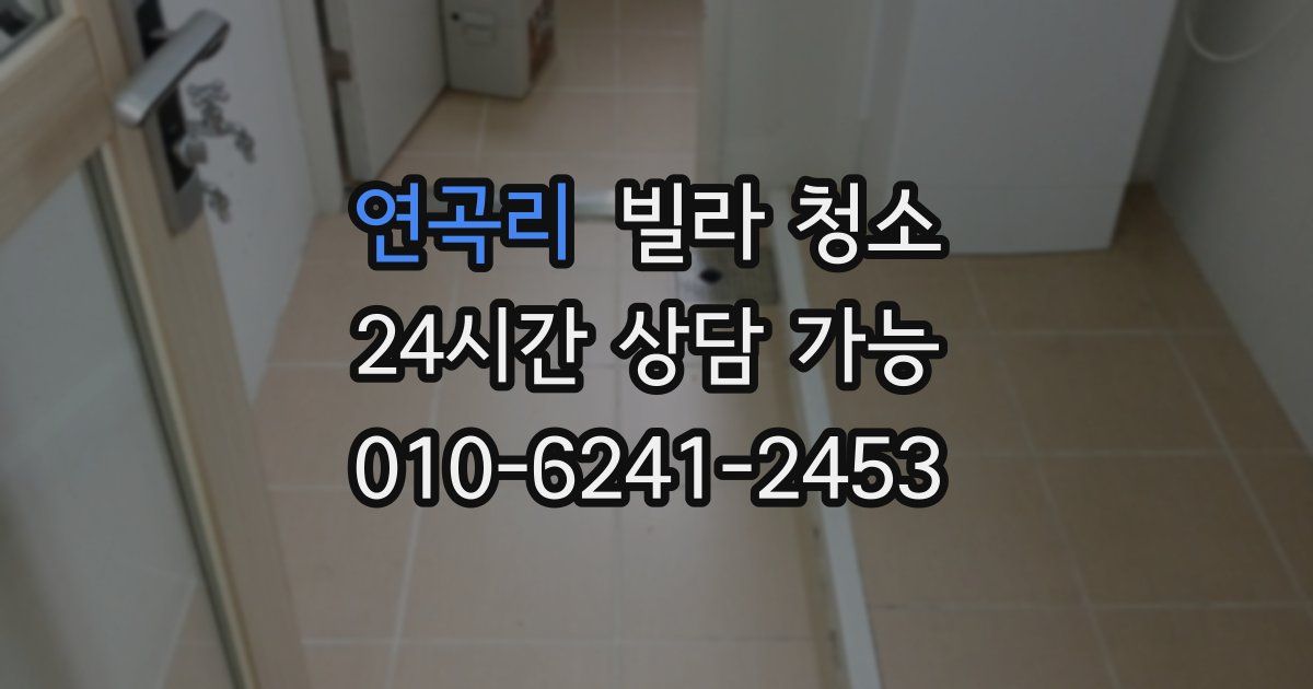 연곡리 빌라 청소