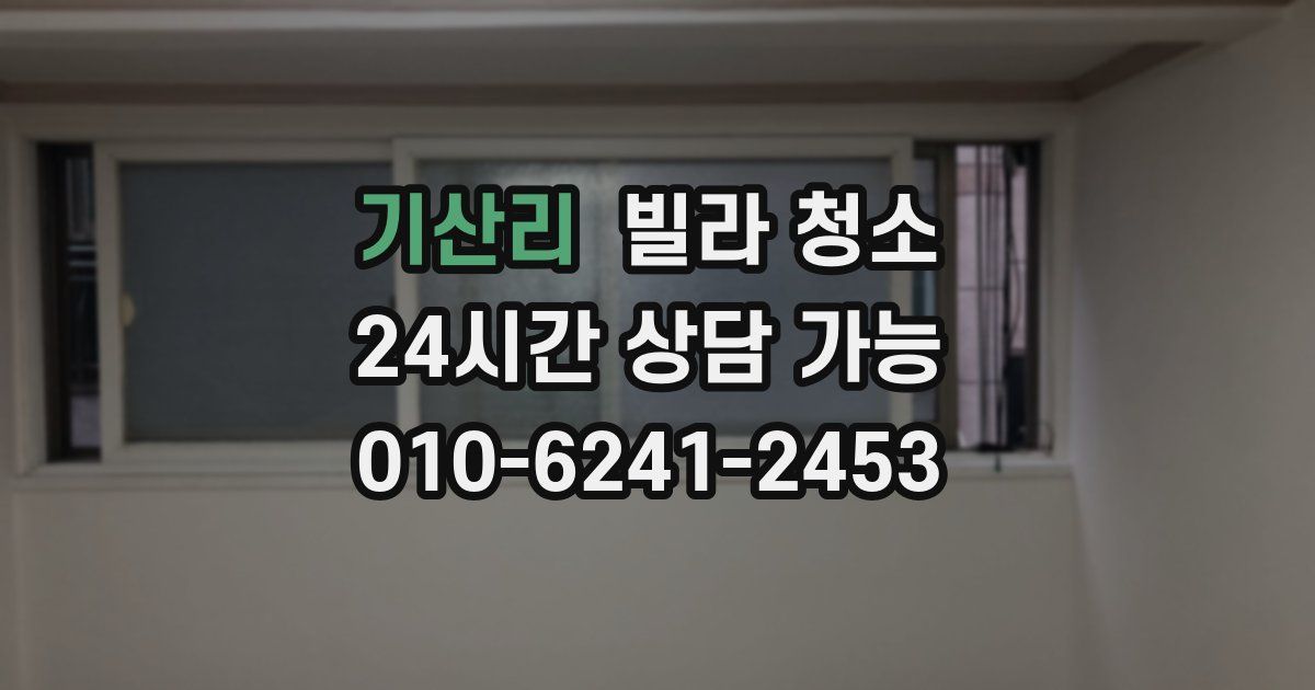 기산리 빌라 청소