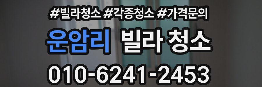 운암리 빌라 청소