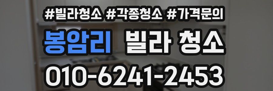 봉암리 빌라 청소