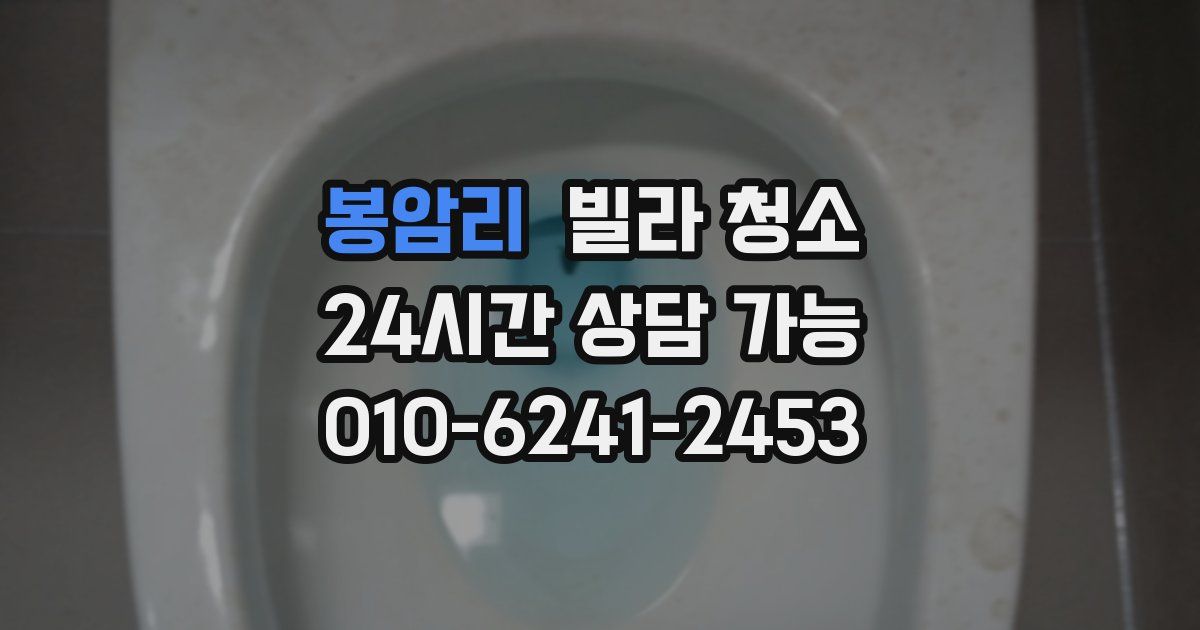 봉암리 빌라 청소