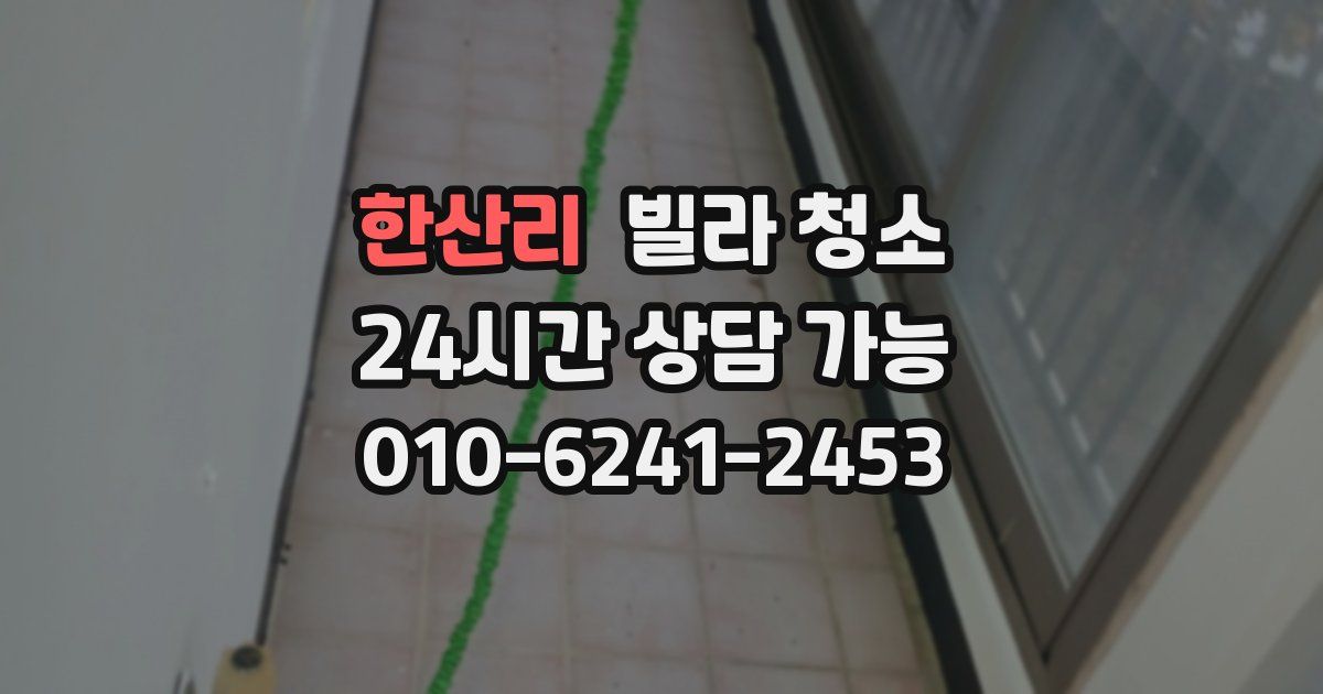 한산리 빌라 청소