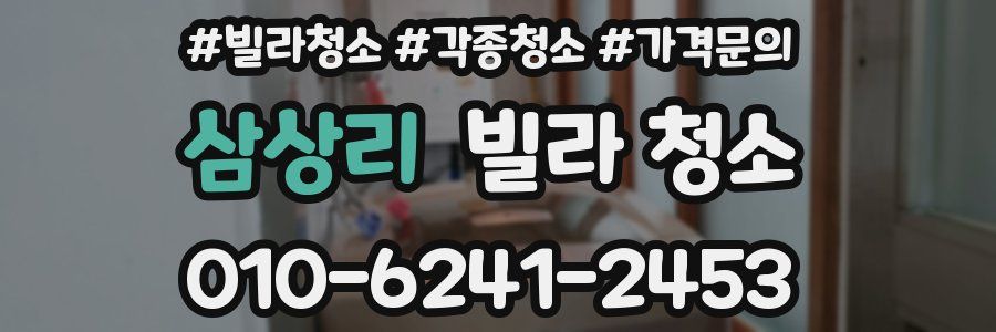 삼상리 빌라 청소