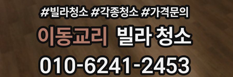 이동교리 빌라 청소