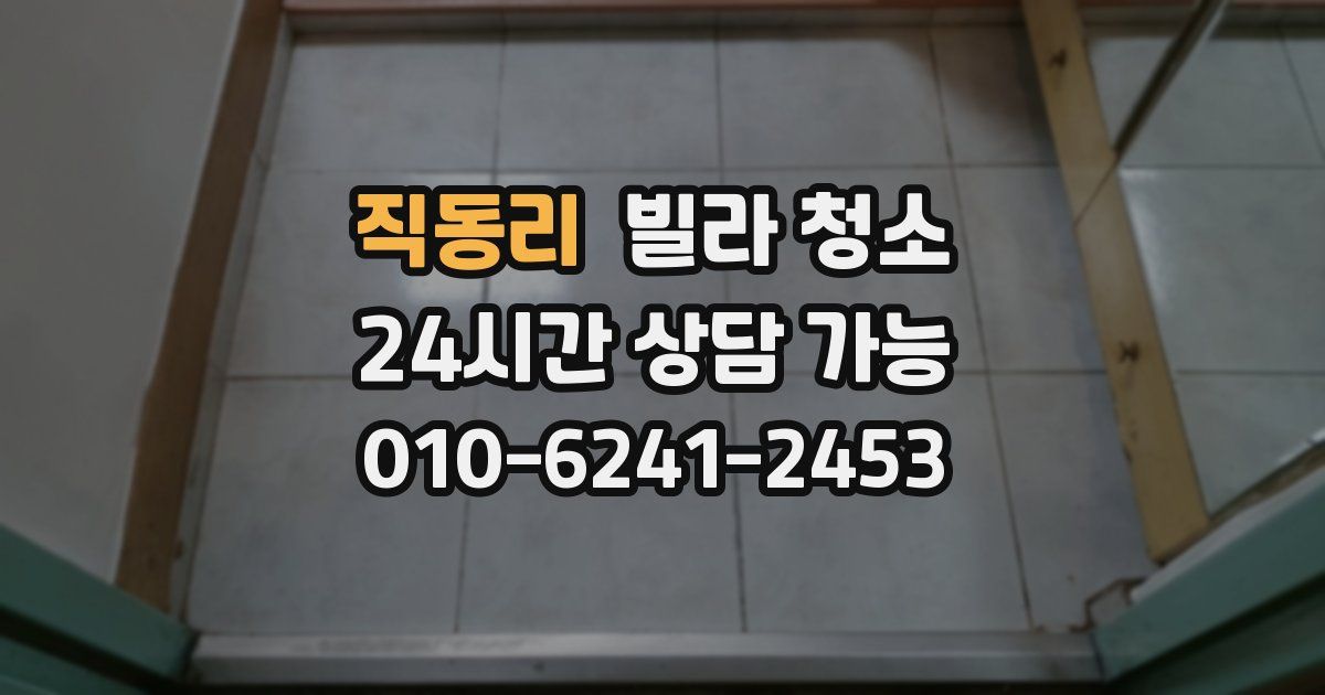 직동리 빌라 청소