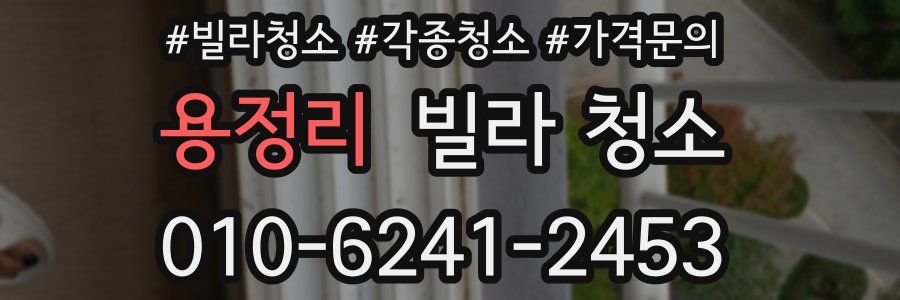 용정리 빌라 청소