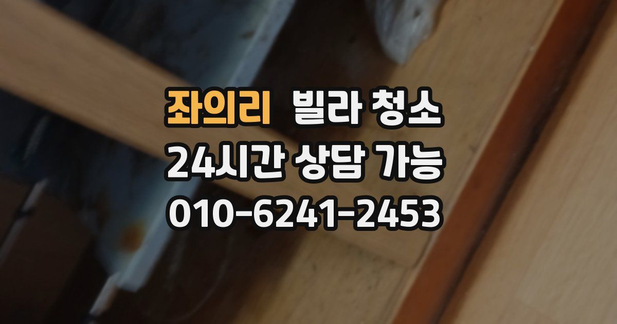 좌의리 빌라 청소