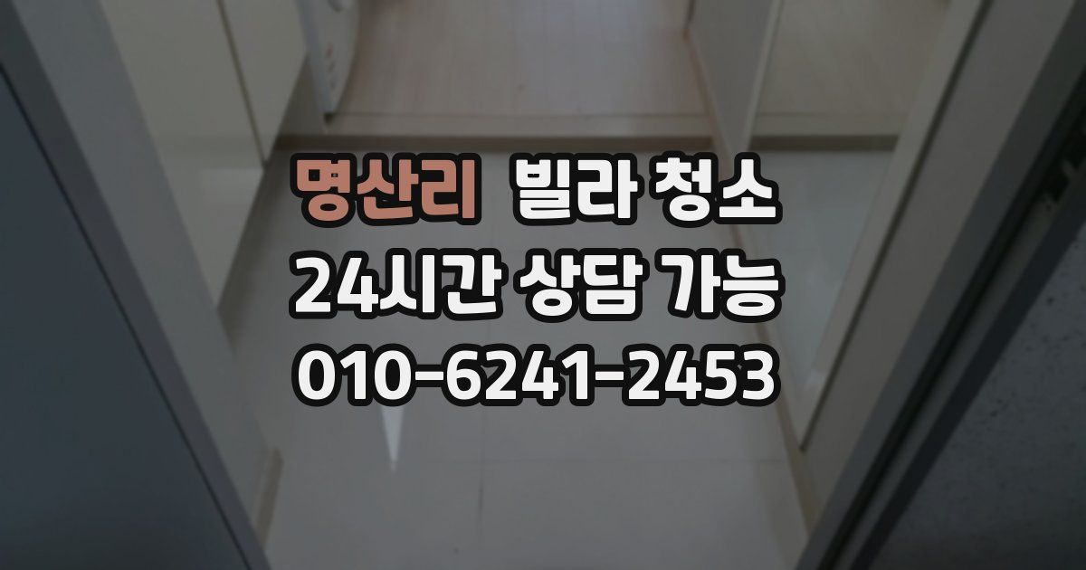 명산리 빌라 청소