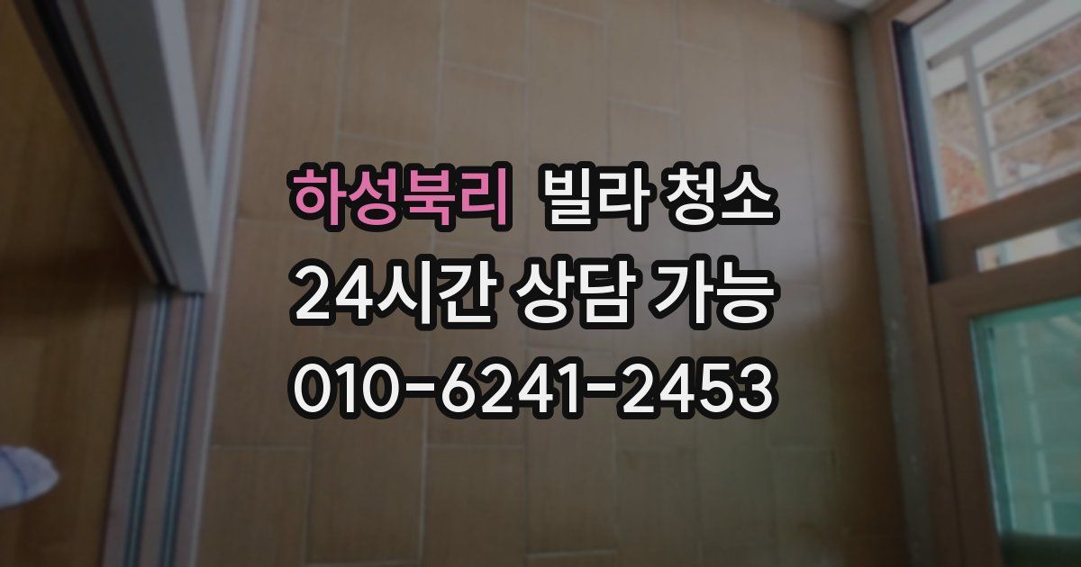 하성북리 빌라 청소