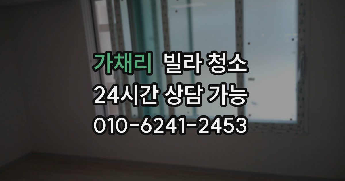 가채리 빌라 청소