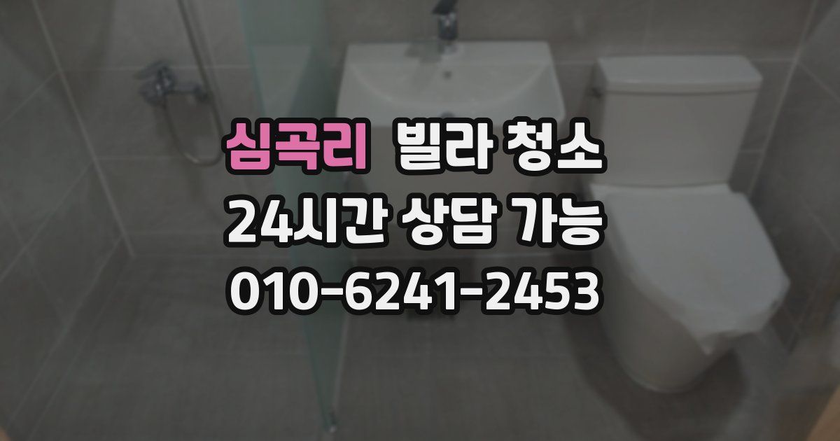 심곡리 빌라 청소