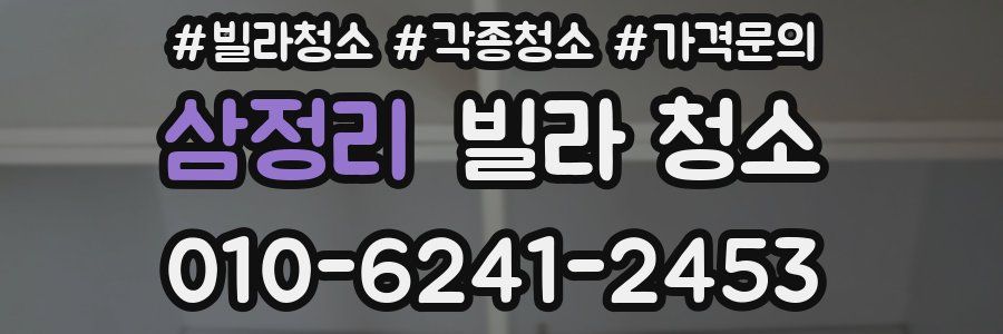 삼정리 빌라 청소