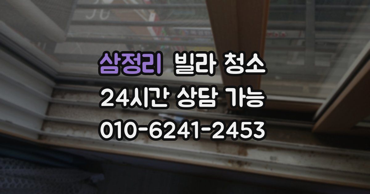 삼정리 빌라 청소