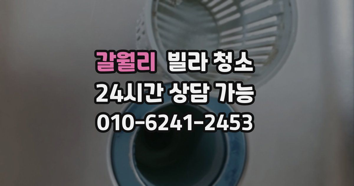 갈월리 빌라 청소