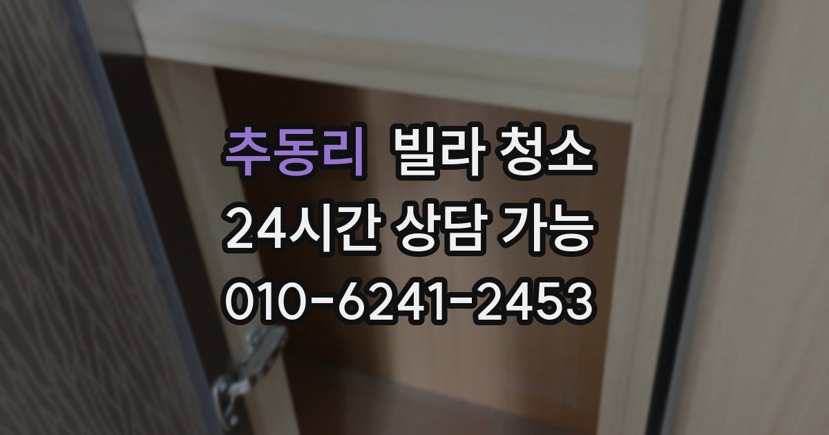 추동리 빌라 청소