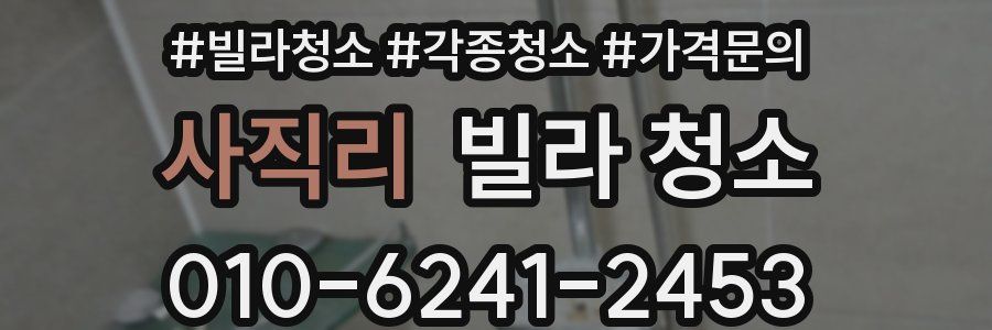 사직리 빌라 청소