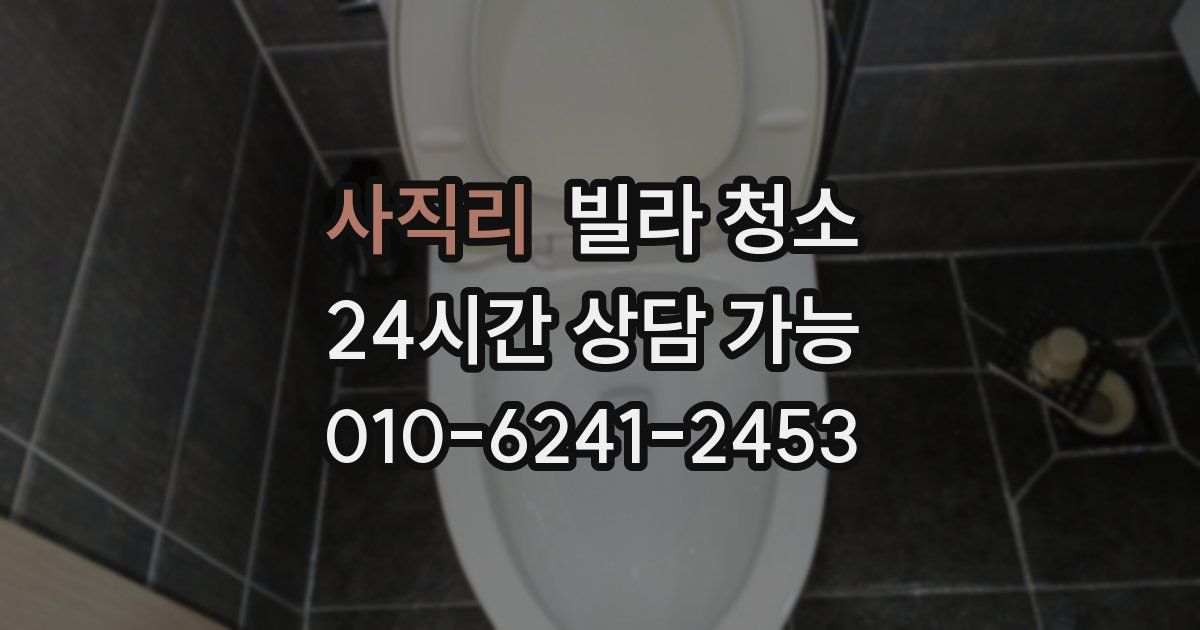 사직리 빌라 청소