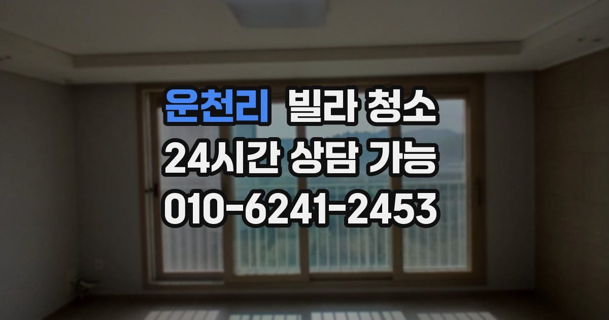 운천리 빌라 청소