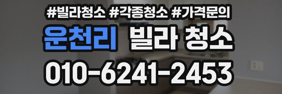 운천리 빌라 청소