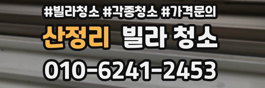 산정리 빌라 청소