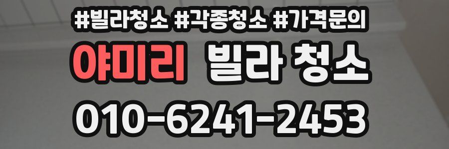 야미리 빌라 청소